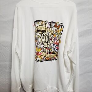 Floral Graphic Crewneck Sweater